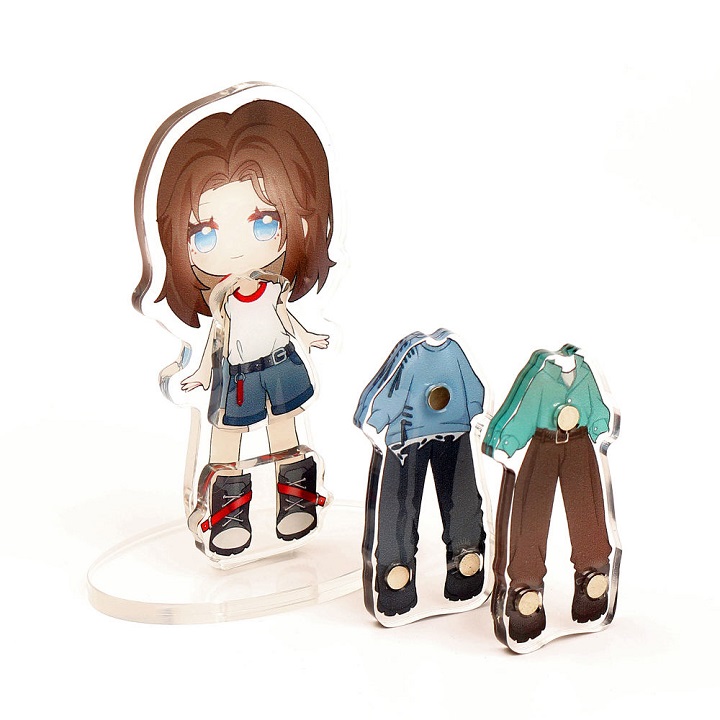 ແມ່ເຫຼັກອານິເມ Dress-Up Acrylic Stand