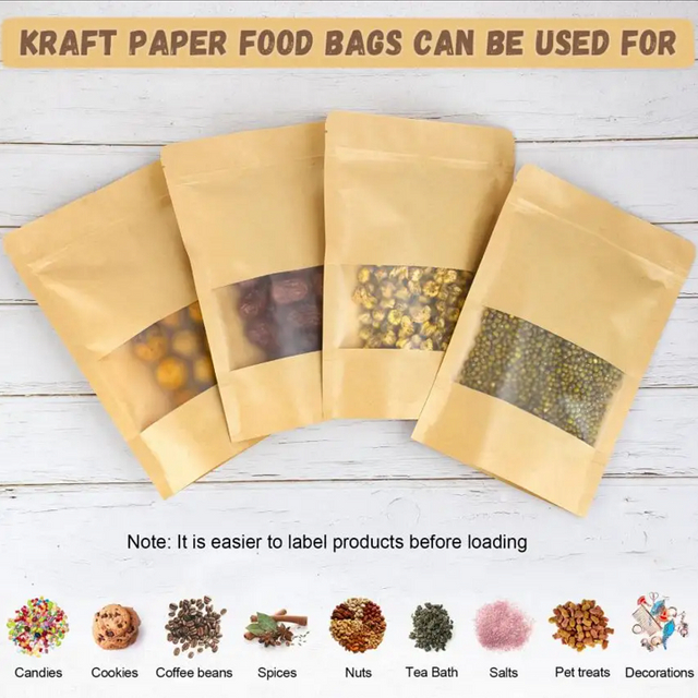 Sacs debout en papier kraft
