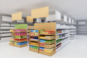 Supermarket.jpg'de Oluklu ve K&ouml;p&uuml;k Teşhirler