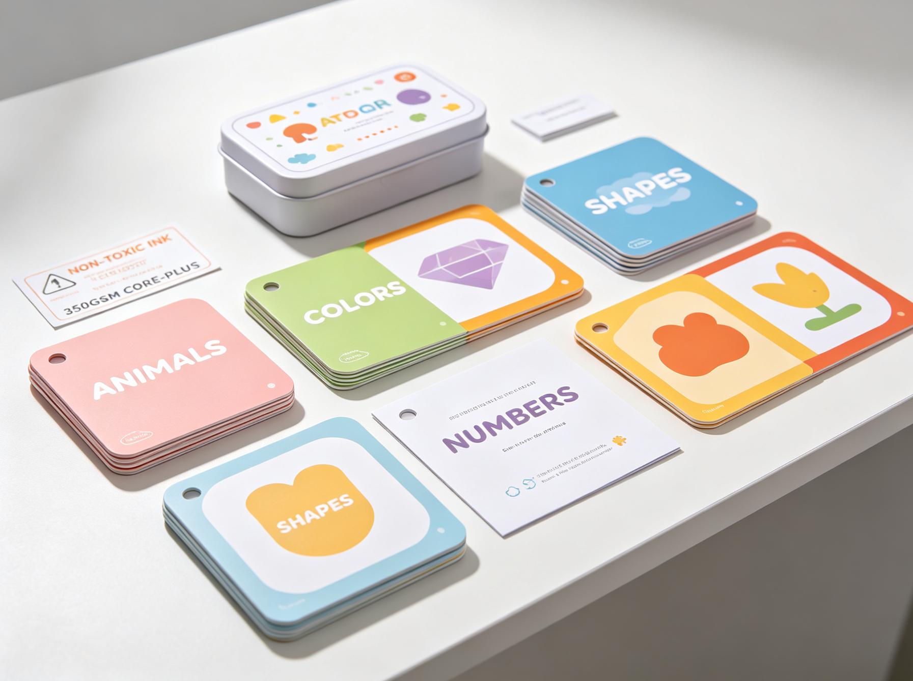 Izobraževalne kartice Flash za blagovno znamko Children's Ed-Tech